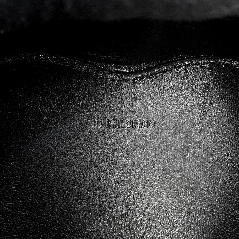 BALENCIAGA Lucagol Heart Pouch Black7716741VG9Y1000 Leather