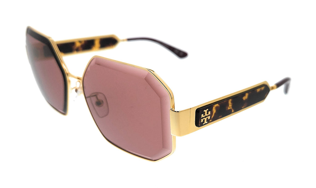 Tory Burch 0TY6094 330475 Shiny Gold Square Sunglasses