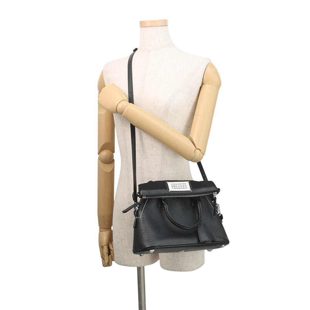 Maison Margiela Maison Margiela 5AC 2WAY Bag BlackS56WG0082P4348T8013 Leather Canvas Size Mini