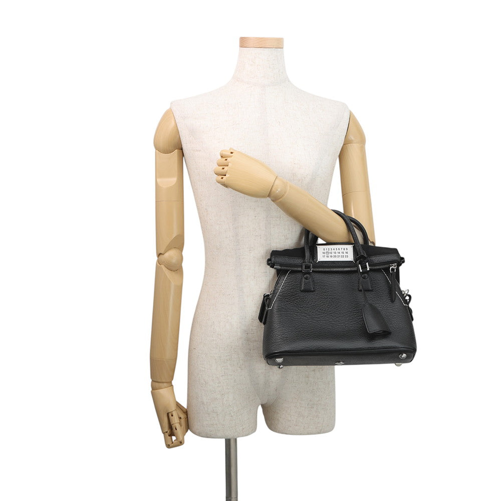 Maison Margiela Maison Margiela 5AC 2WAY Bag BlackS56WG0082P4348T8013 Leather Canvas Size Mini