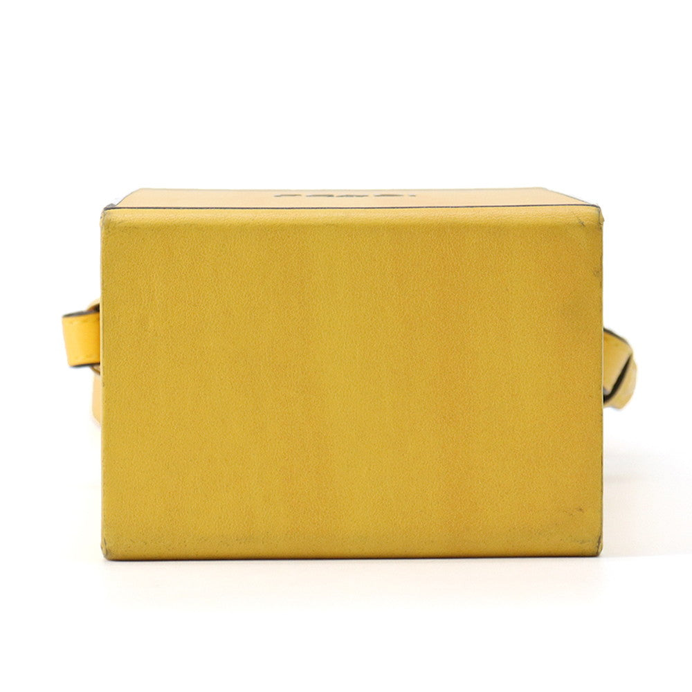 FENDI Box Shoulder Bag Yellow7VA519 ADP6 Leather