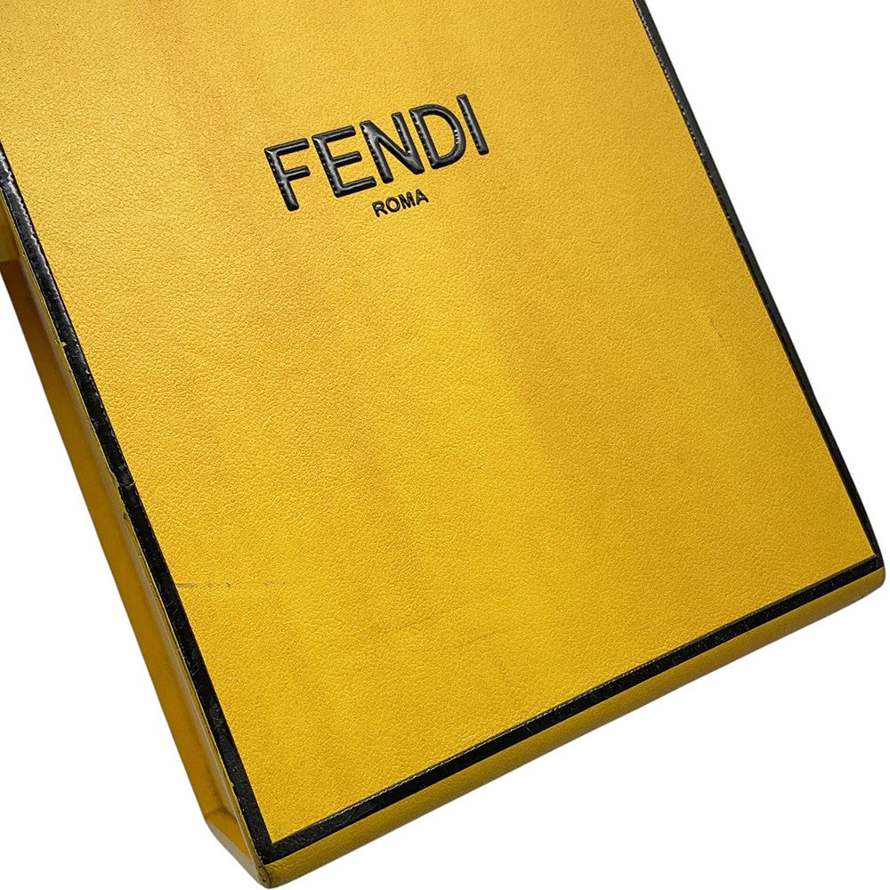 FENDI Box Shoulder Bag Yellow7VA519 ADP6 Leather