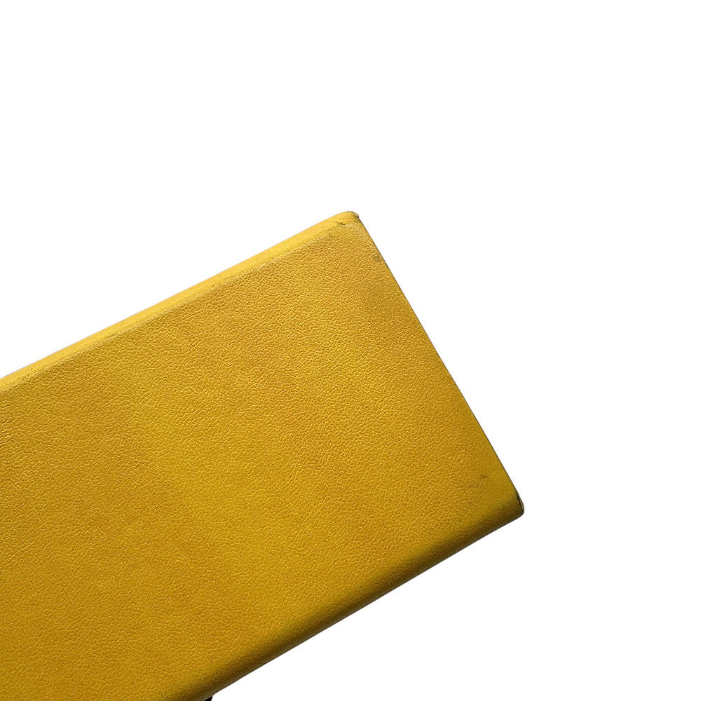 FENDI Box Shoulder Bag Yellow7VA519 ADP6 Leather