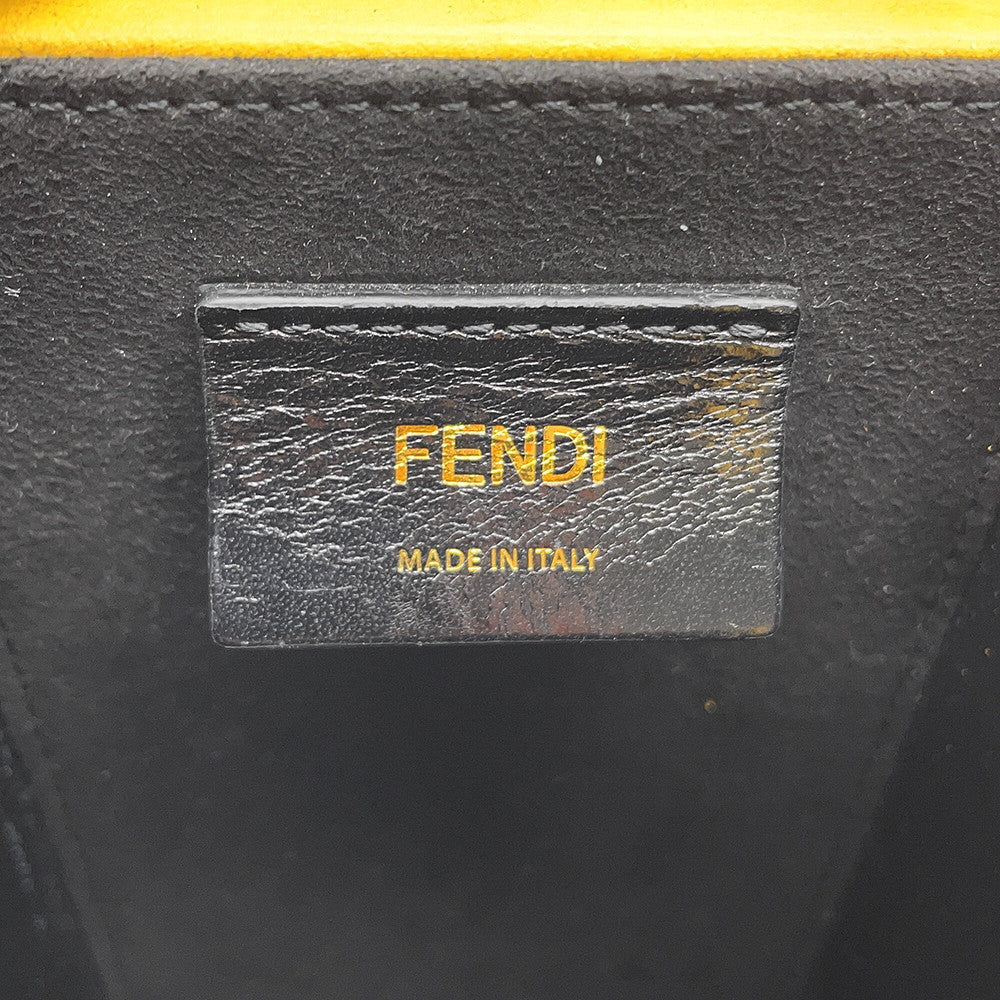 FENDI Box Shoulder Bag Yellow7VA519 ADP6 Leather