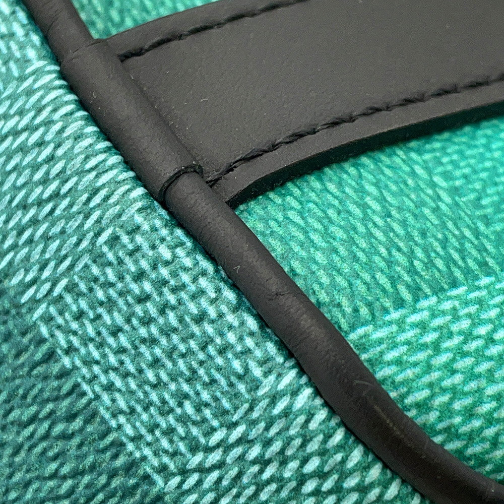 LOUIS VUITTON Keepall Green/YellowM59949 Damier stripe Size XS