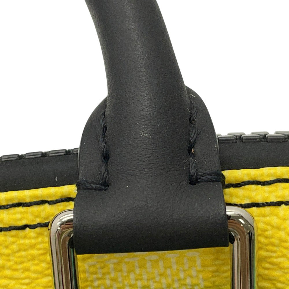LOUIS VUITTON Keepall Green/YellowM59949 Damier stripe Size XS