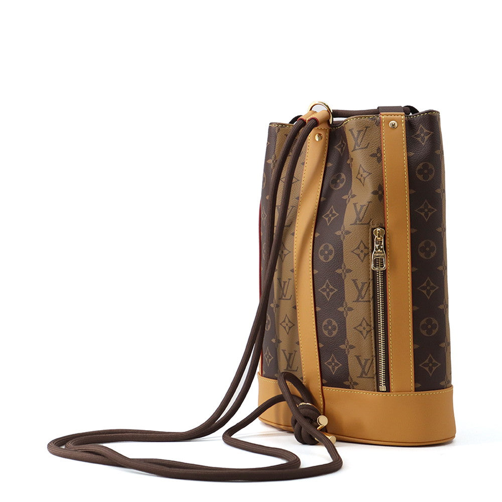 LOUIS VUITTON Randonnee Messenger NIGOCollaboration BrownM45968 Monogram stripe