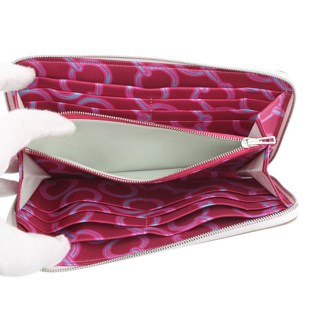 HERMES Azap Long silk in Grease pail Epsom