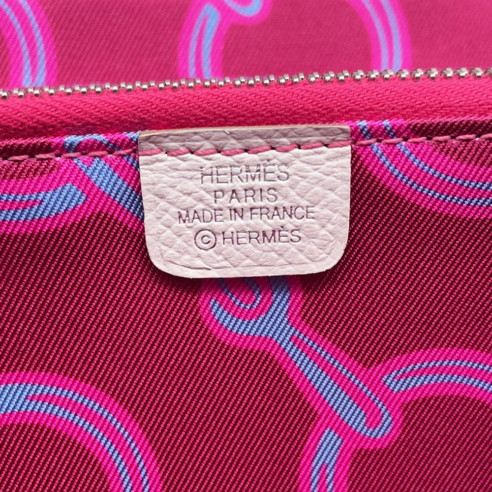 HERMES Azap Long silk in Grease pail Epsom