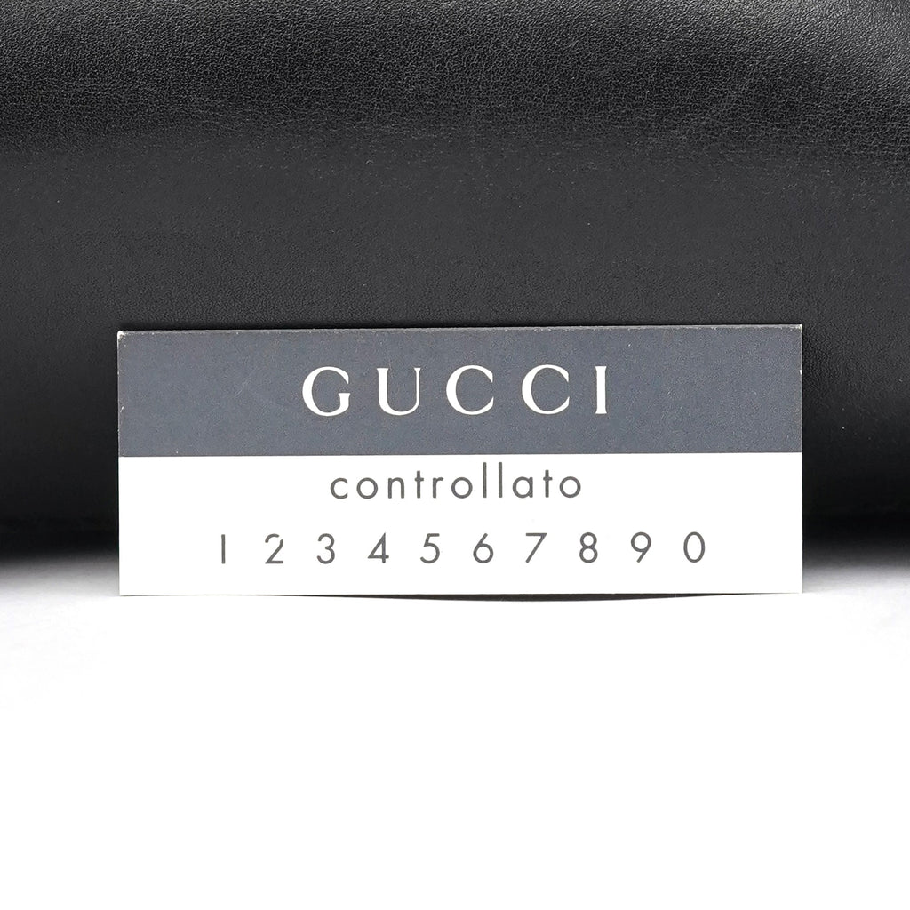 101919 Black Leather Ring Handle Tote Bag
