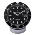 ROLEX Submariner - Date Desk Clock W80mm Stainless Steel Black Dial909010LN