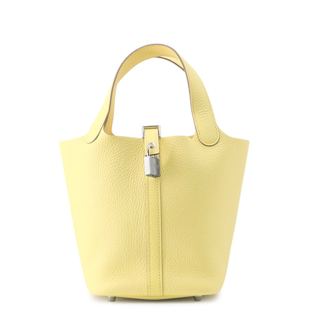 HERMES Picotin Lock Limoncello Taurillon Clemence Size PM