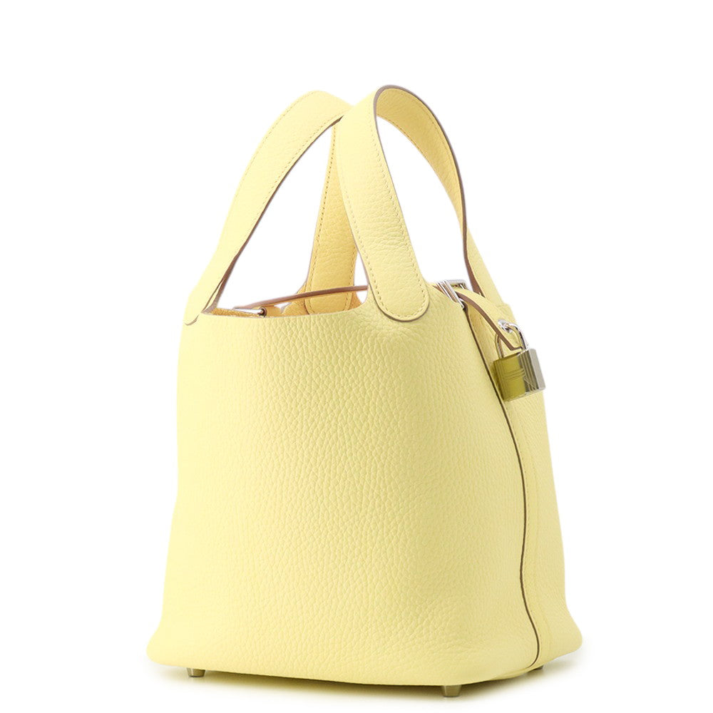 HERMES Picotin Lock Limoncello Taurillon Clemence Size PM