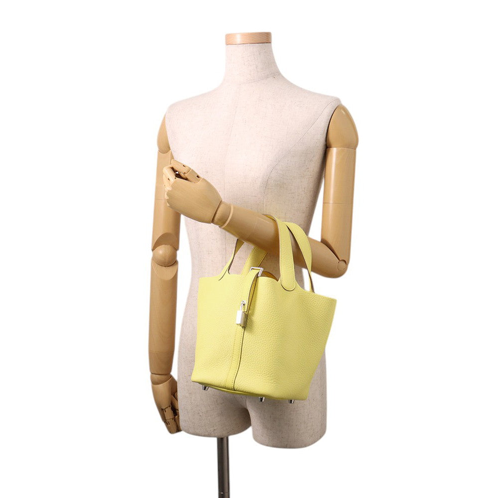 HERMES Picotin Lock Limoncello Taurillon Clemence Size PM