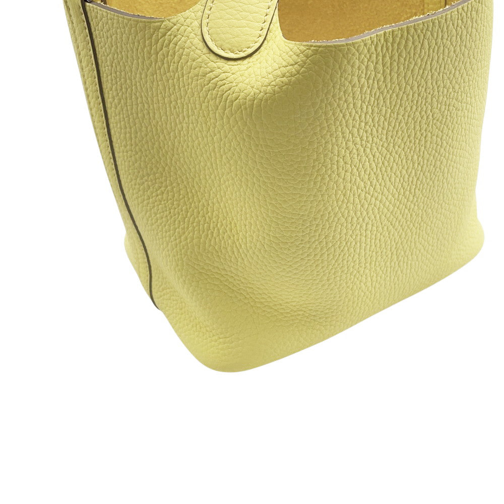 HERMES Picotin Lock Limoncello Taurillon Clemence Size PM