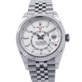 ROLEX Sky-Dweller W42mm Stainless Steel K18WG White Dial336934