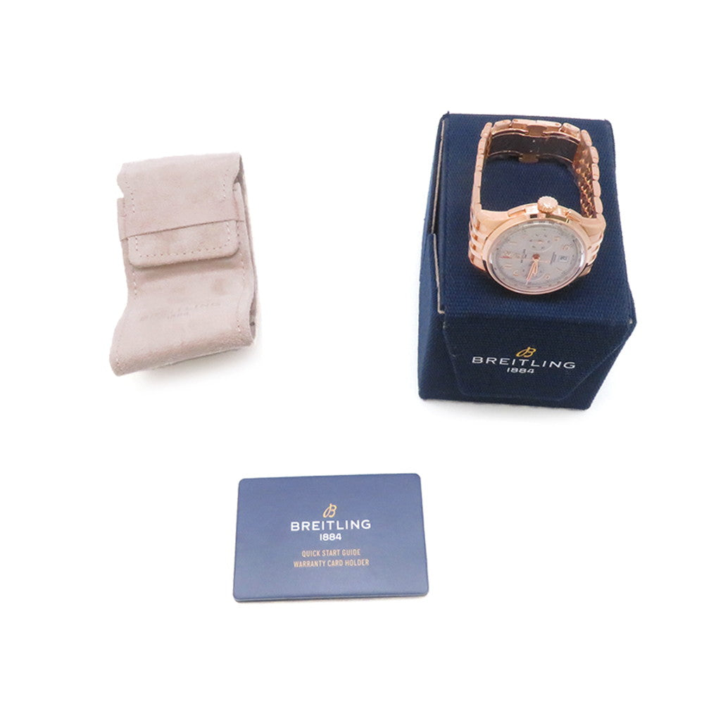 BREITLING Premier B01 Chronograph W42mm 18K Pink Gold Cream DialRB0145371G1R1