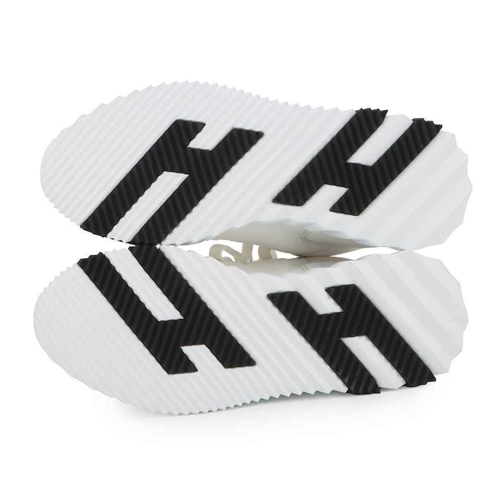 HERMES Bounce Sneakers White Suede Nylon Size 40.5