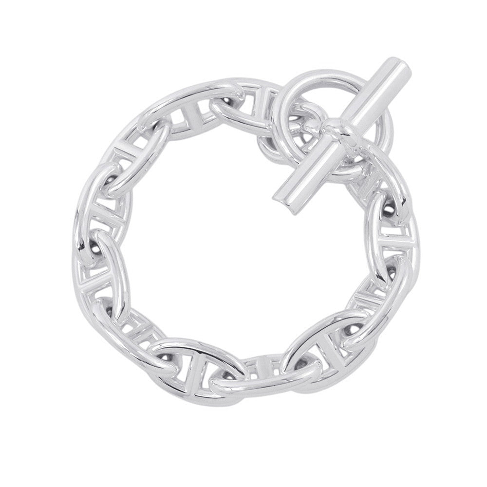 HERMES Chaine d'Ancre Bracelet 12 frames Size GM SV925