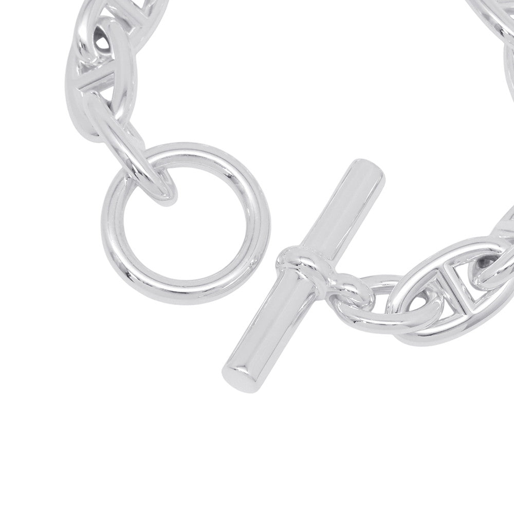 HERMES Chaine d'Ancre Bracelet 12 frames Size GM SV925