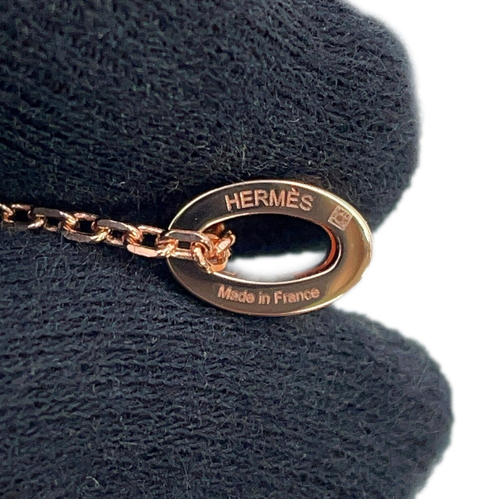 HERMES Pop Ash Necklace Size Mini Black Metal Lacquer