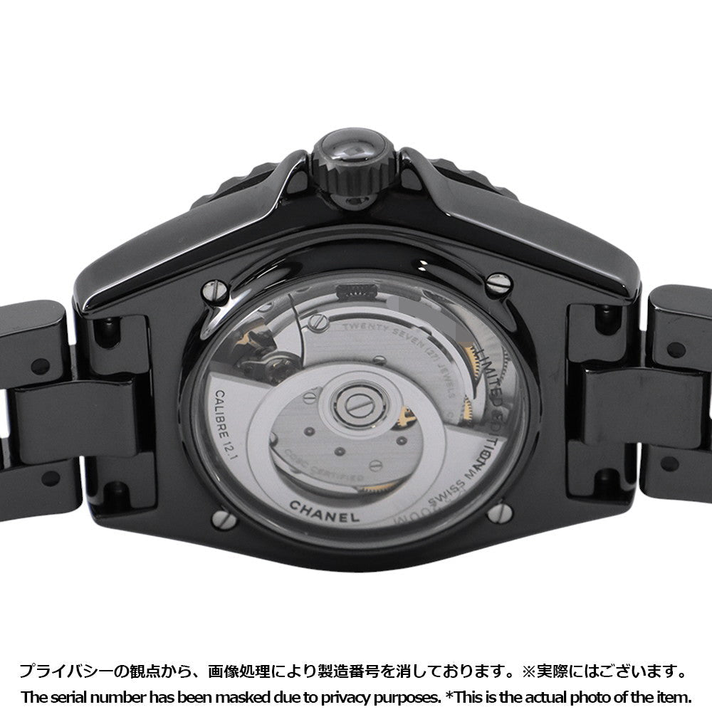 CHANEL J12 Wanted De CHANEL W38mm Ceramic Stainless Steel Black DialH7418