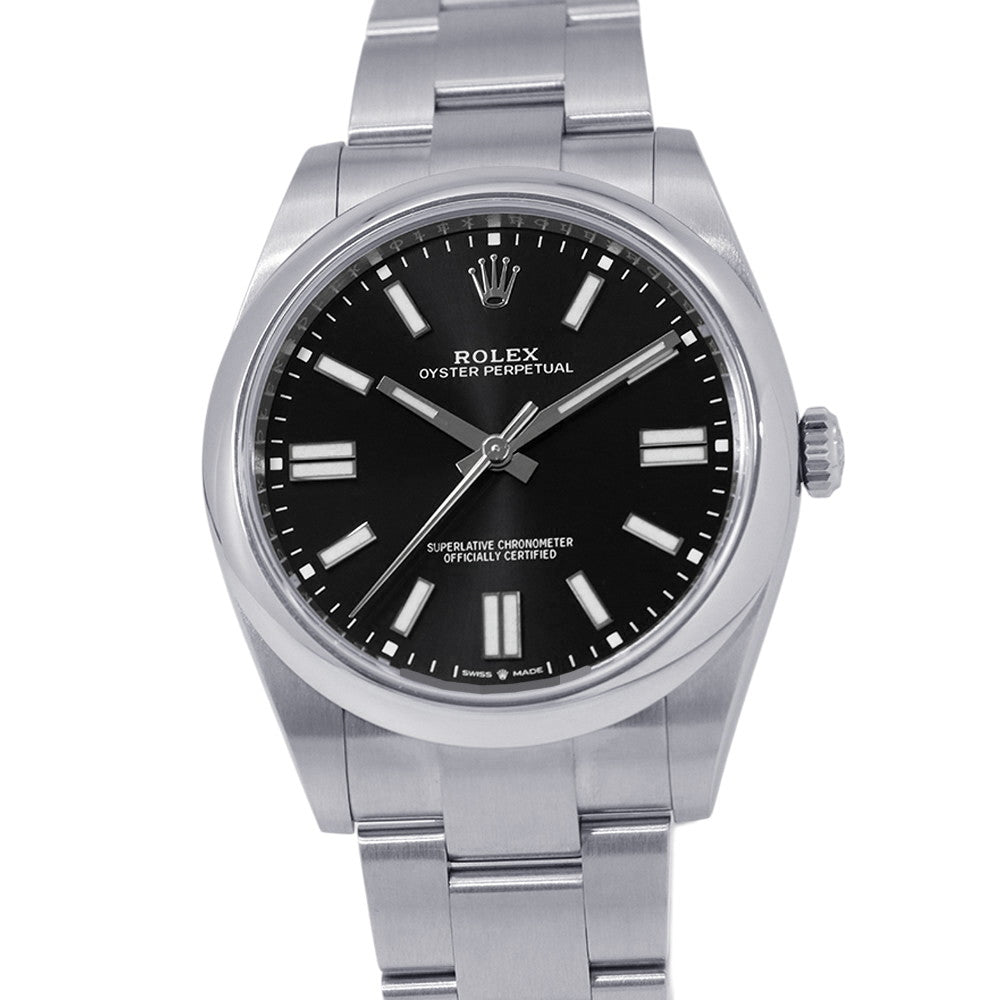 ROLEX Oyster Perpetual W41mm Stainless Steel Black Dial124300