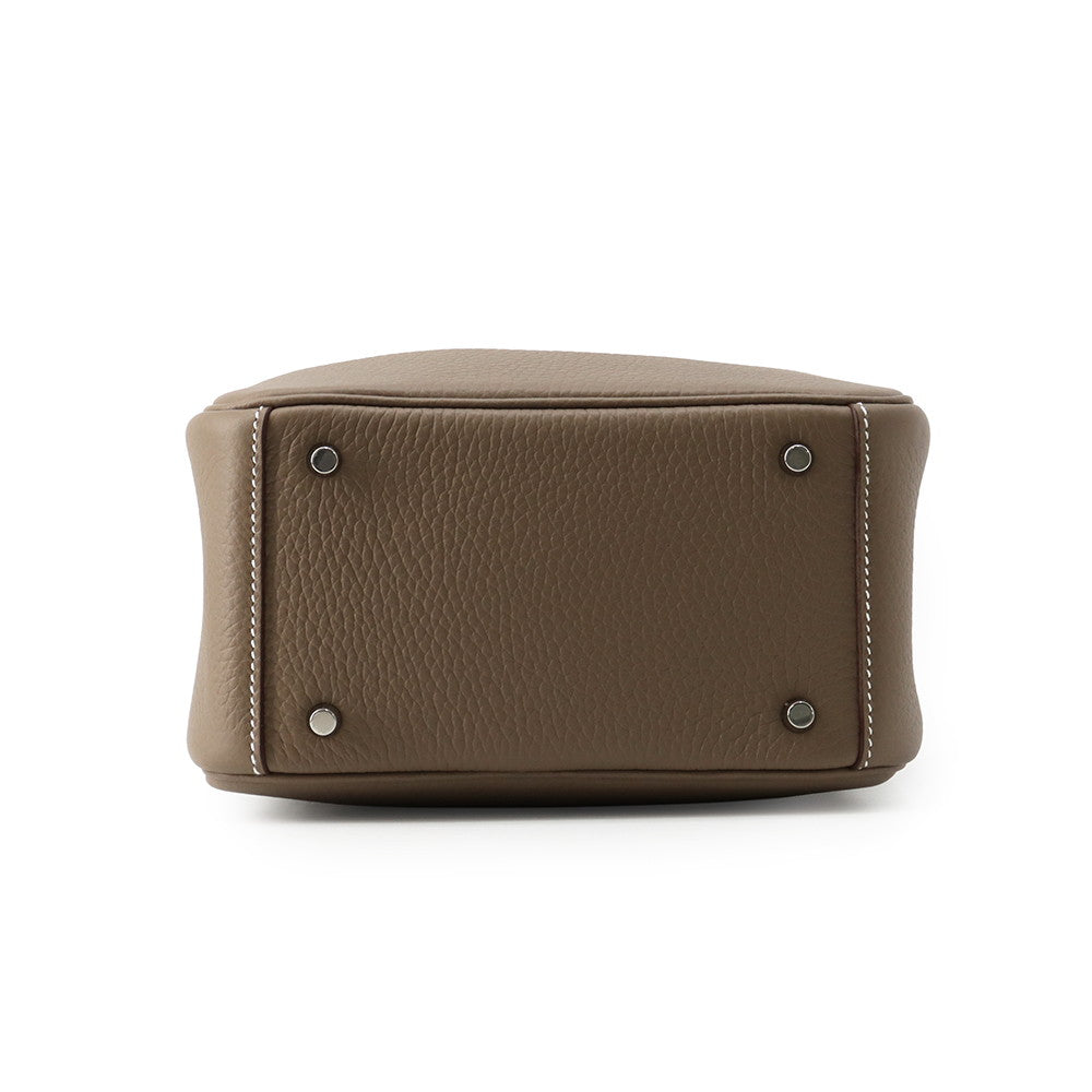 HERMES Lindy Etoupe Taurillon Clemence Size Mini