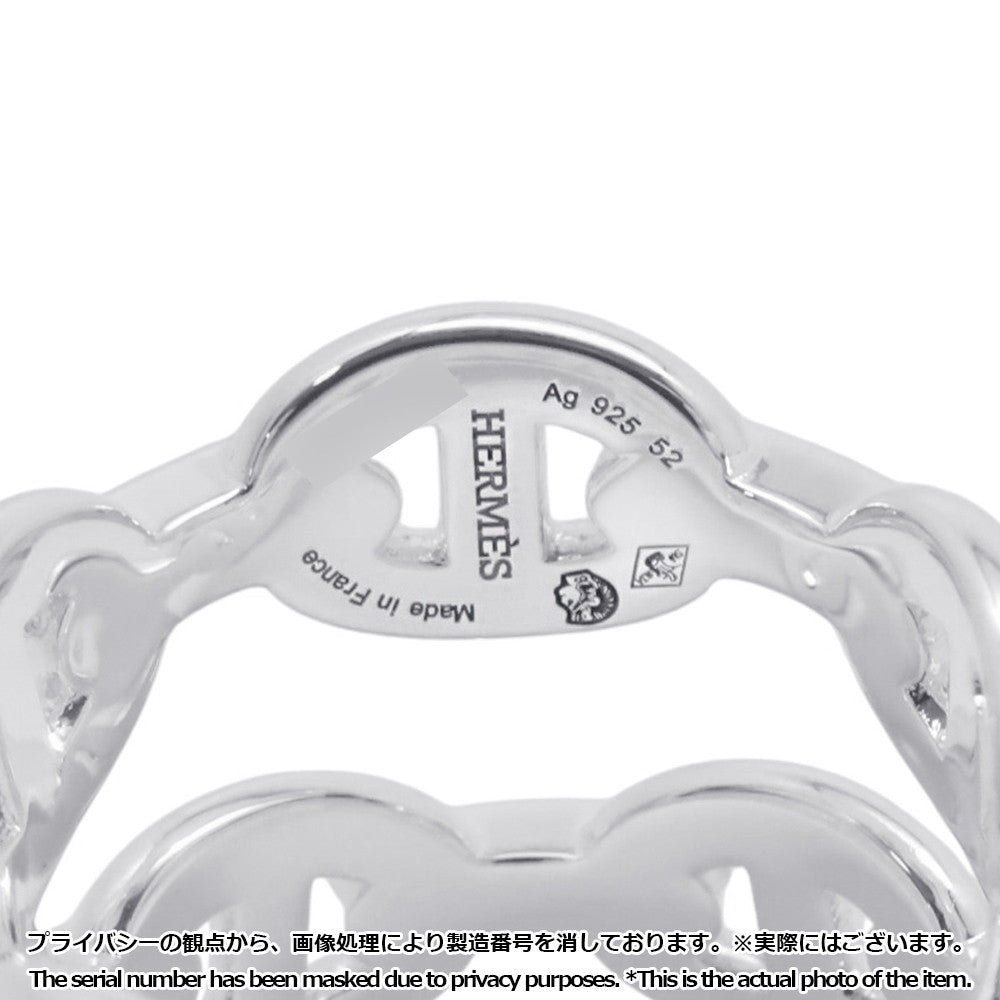 HERMES Chaine d'Ancre Double Row Ring Size 52/#12 SV925