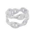 HERMES Chaine d'Ancre Double Row Ring Size 53/#13 SV925