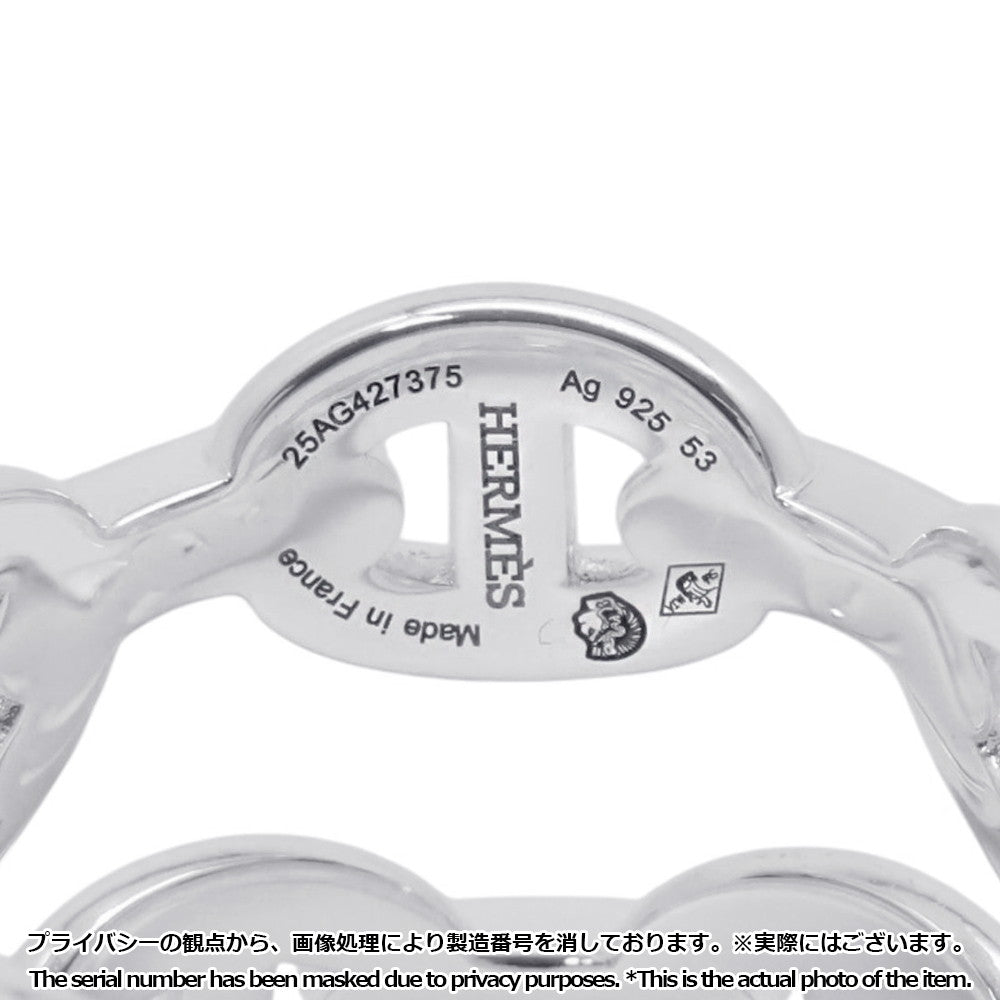 HERMES Chaine d'Ancre Double Row Ring Size 53/#13 SV925