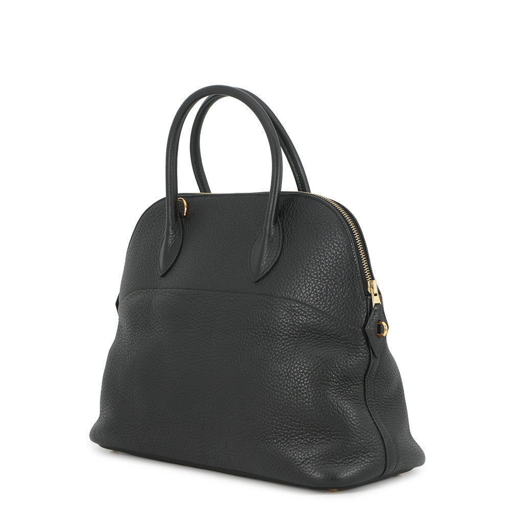 HERMES Bolide Black Taurillon Clemence Size 35