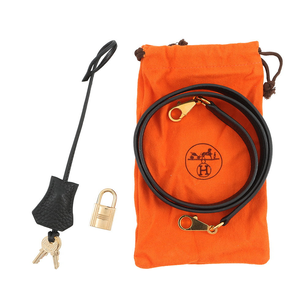 HERMES Bolide Black Taurillon Clemence Size 35