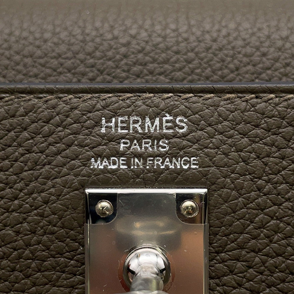 HERMES Kelly Retourne Vertroden Togo Leather Size 25