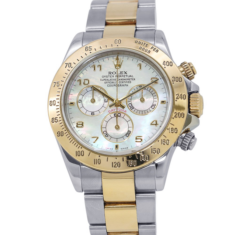 ROLEX Cosmograph Daytona W40mm Stainless Steel K18YG White Shell Dial116523