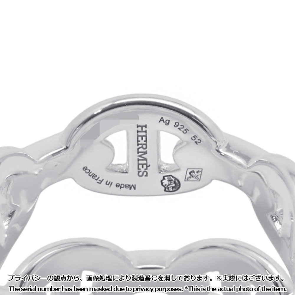 HERMES Chaine d'Ancre Double Row Ring Size 52/#12 SV925