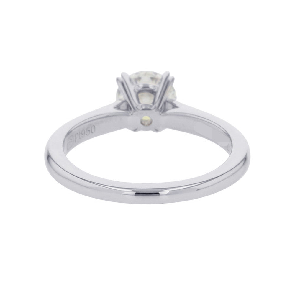 HARRY WINSTON Round Cut Solitaire Ring Size Approximately 8th Pt950