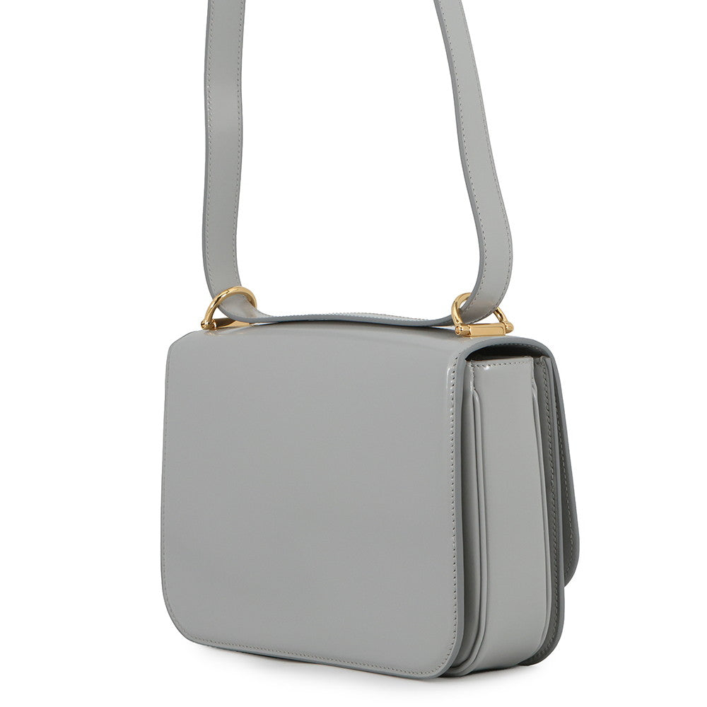 GUCCI Siena Shoulder Bag Gray846705 Leather