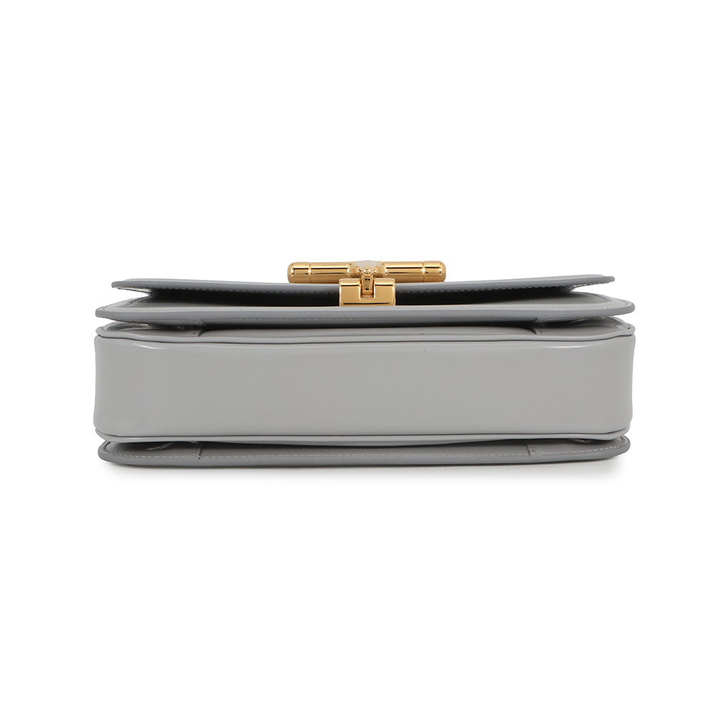 GUCCI Siena Shoulder Bag Gray846705 Leather