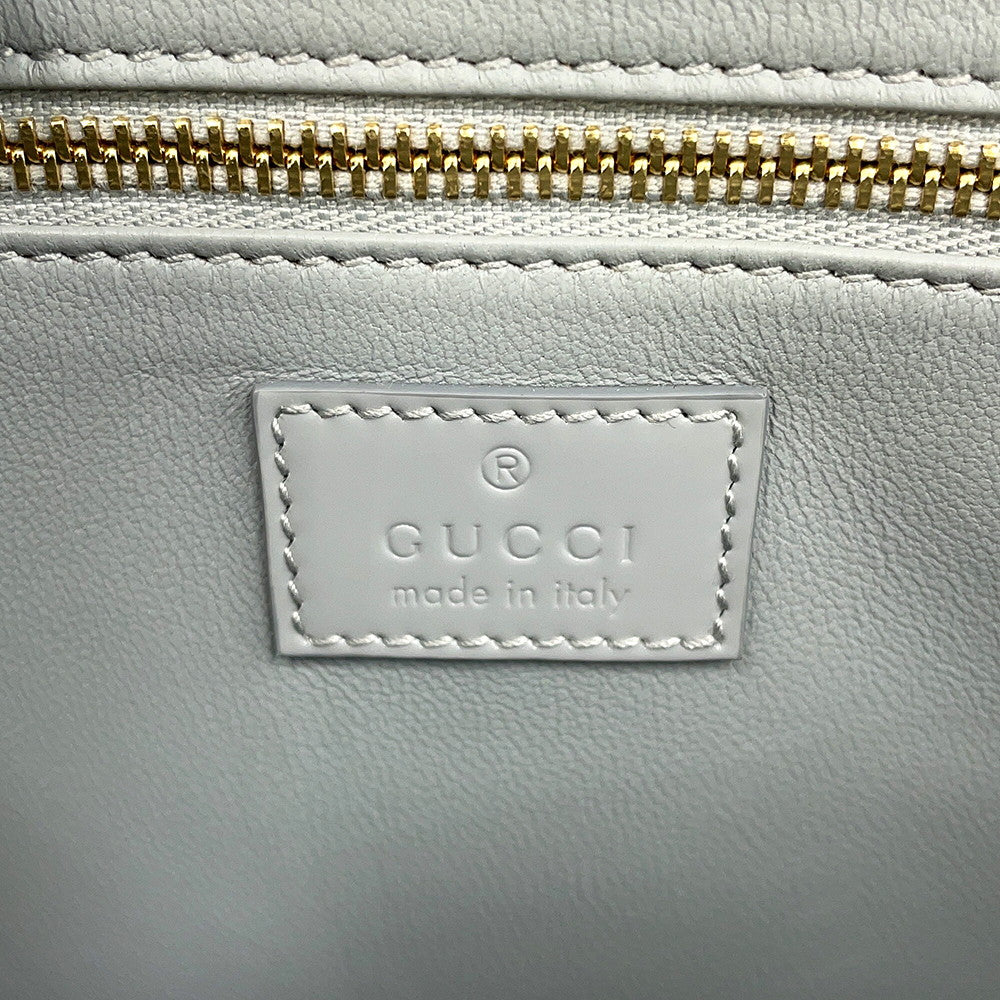 GUCCI Siena Shoulder Bag Gray846705 Leather