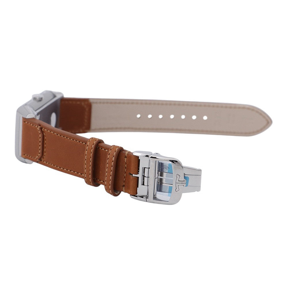 JAEGER-LE COULTRE Reverso Classic Duo Small Second H47mmxW28.3mm Stainless Steel Leather Silver/Black DialQ3848423