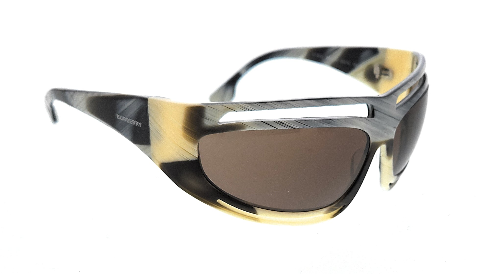 Burberry Brown / Beige Horn Cateye 0BE4342 393773 Sunglasses
