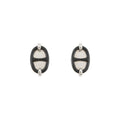 HERMES Mini Maillon Black Enamel Metal