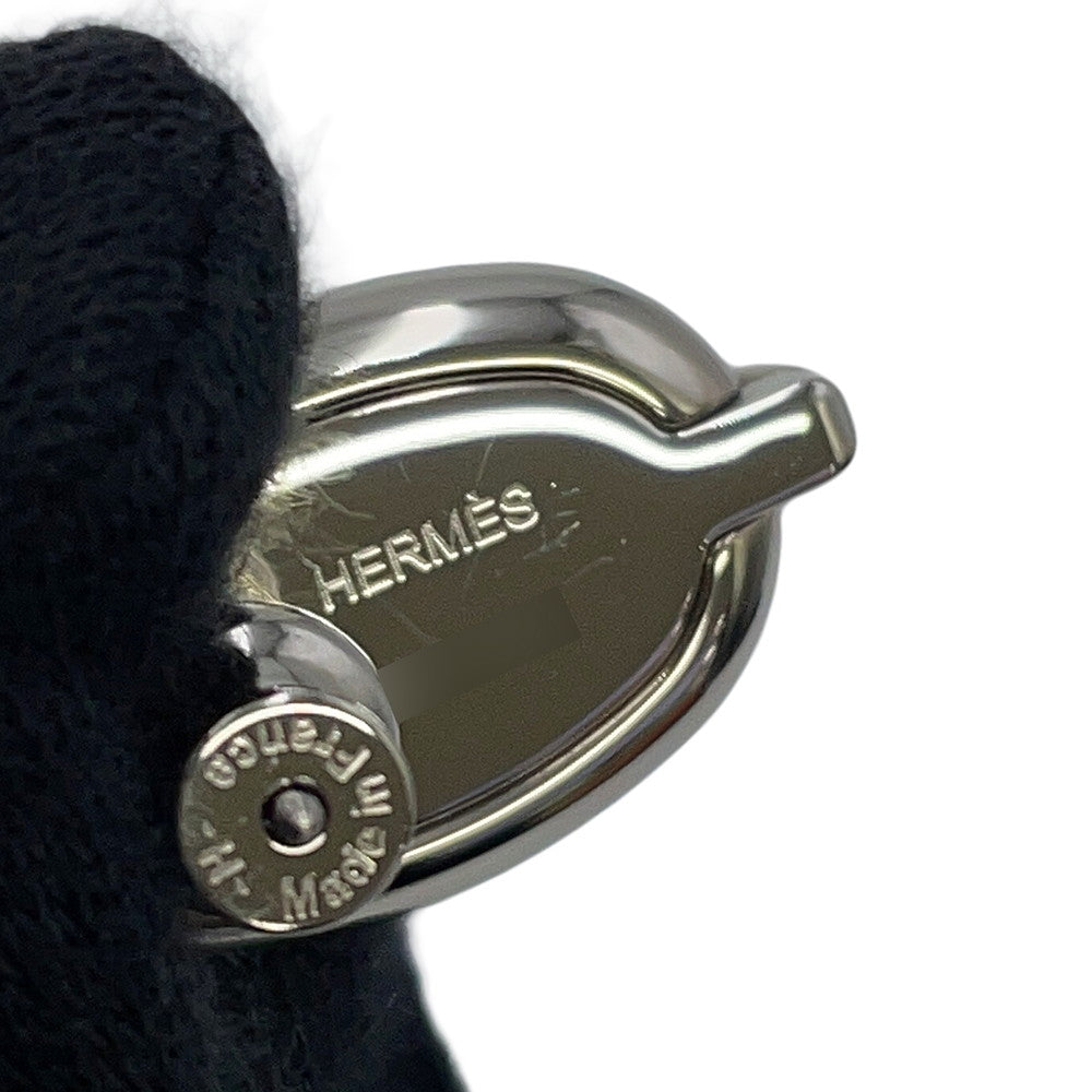 HERMES Mini Maillon Black Enamel Metal