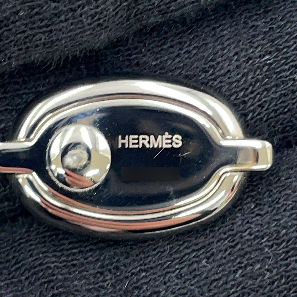 HERMES Mini Maillon Black Enamel Metal