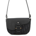 Dior Oblique Saddle Flap Messenger Bag Black2ADCA435YKS_H03E Canvas Calf Leather Size Mini