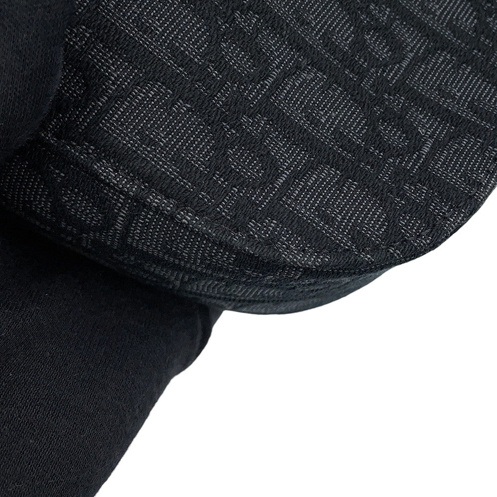 Dior Oblique Saddle Flap Messenger Bag Black2ADCA435YKS_H03E Canvas Calf Leather Size Mini