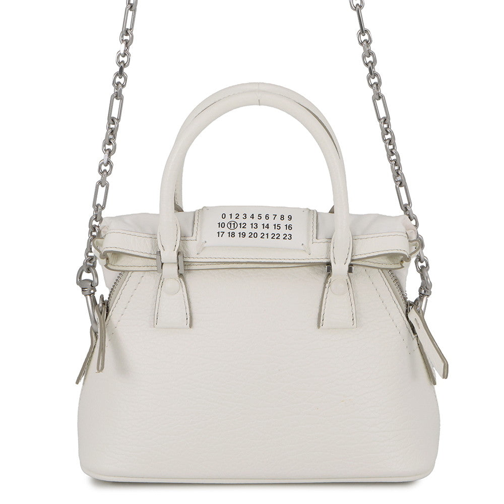 Maison Margiela Maison Margiela 5AC 2-way Bag WhiteS56WG0081P0396T1003 Leather Size micro
