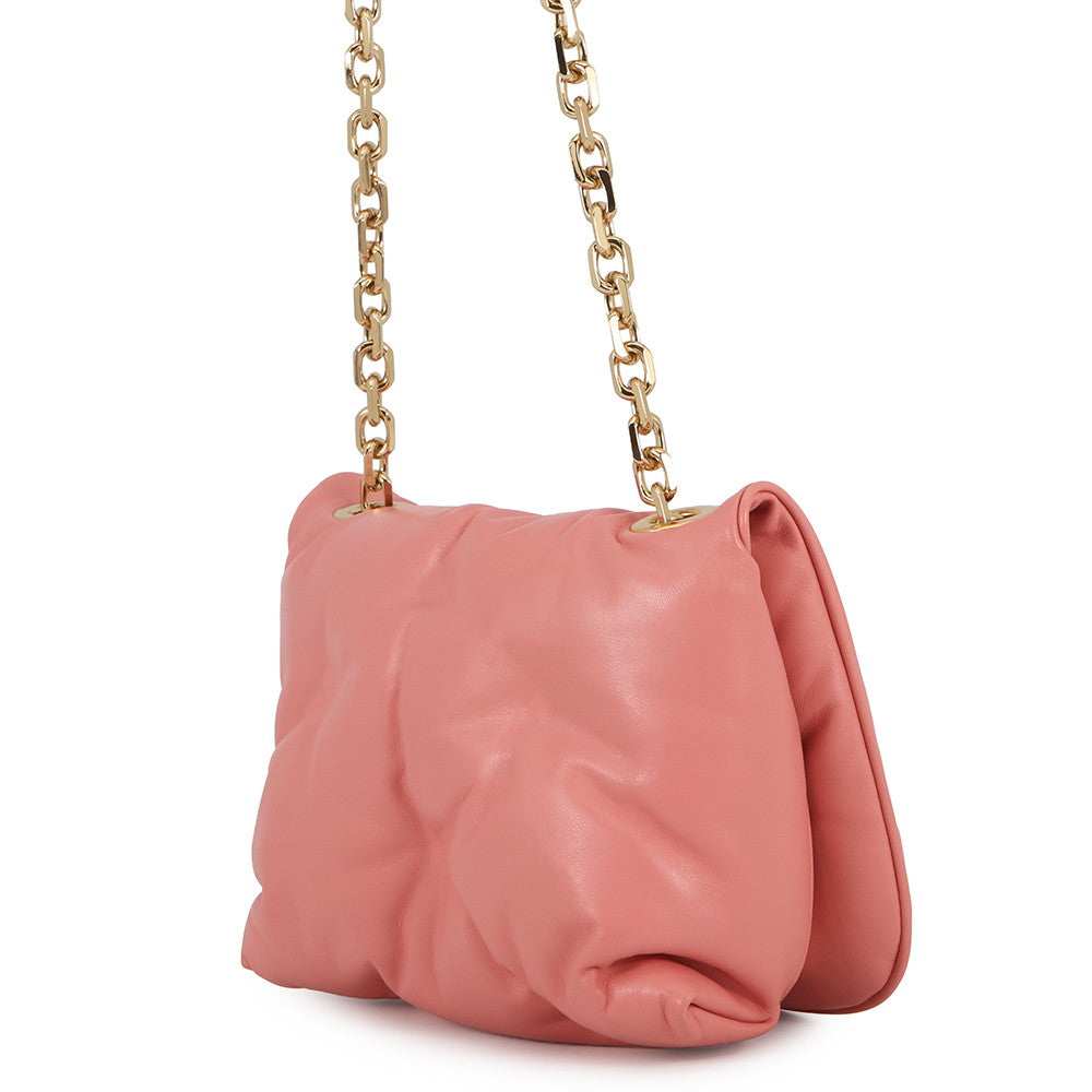 Maison Margiela Maison Margiela Glam Slam Flap Chain Shoulder Bag CoralSB1WG0019P4300T4151 Leather Size Small
