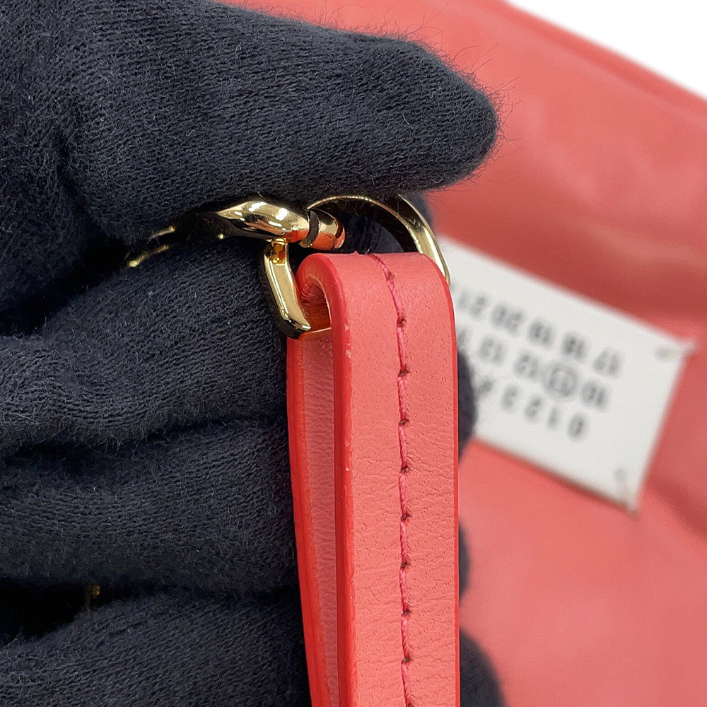 Maison Margiela Maison Margiela Glam Slam Flap Chain Shoulder Bag CoralSB1WG0019P4300T4151 Leather Size Small
